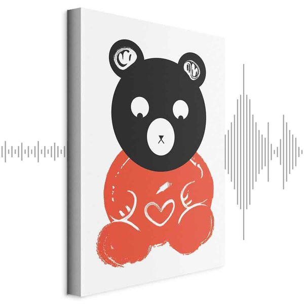 Quadro - Thoughtful Bear (1 Part) Vertical