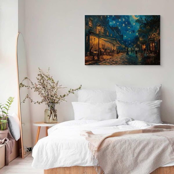 Quadro - Paris street – a painting inspired by Vincent van Gogh's style