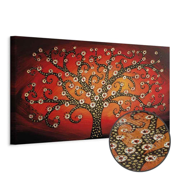 Quadro - Fiery Tree (1 Part) Narrow