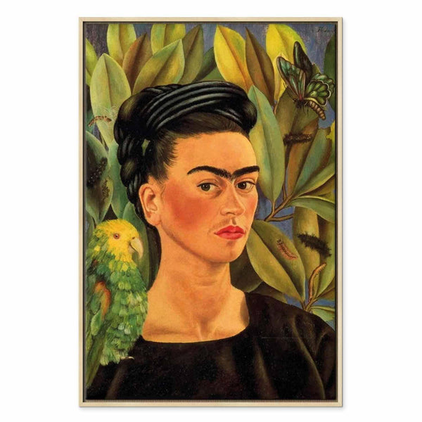 Quadro - Frida Kahlo – Self-Portrait with Bonito