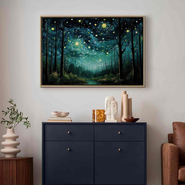 Quadro - Starry night - a contemporary version of Van Gogh's night sky