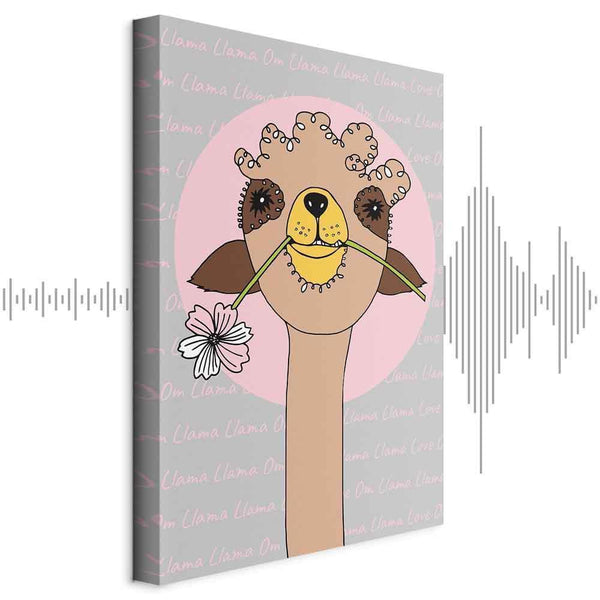 Quadro - Happy Llama (1 Part) Vertical
