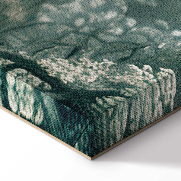 Quadro - View of the Park and Lake Retro Vintage Landscape in Greens
