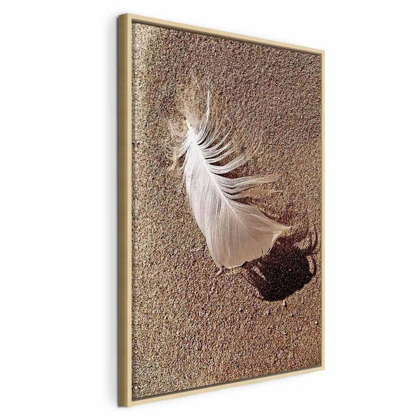 Quadro - Feather on the Sand (1 Part) Vertical