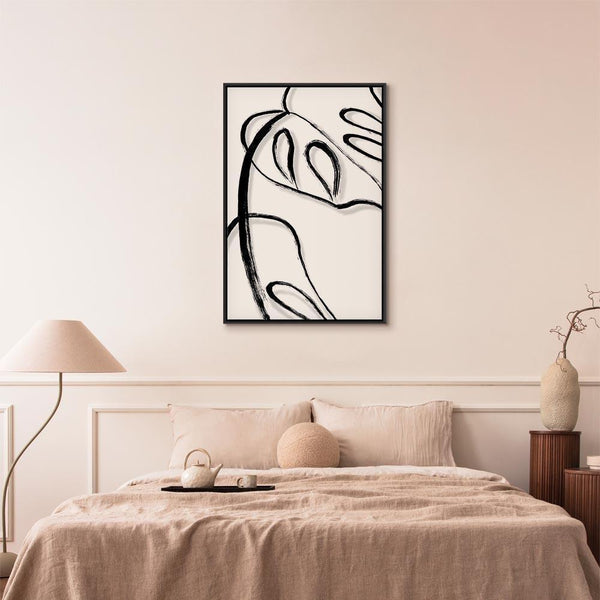 Quadro - White Monstera (1 Part) Vertical