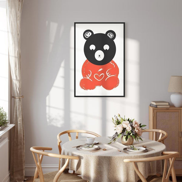 Quadro - Thoughtful Bear (1 Part) Vertical