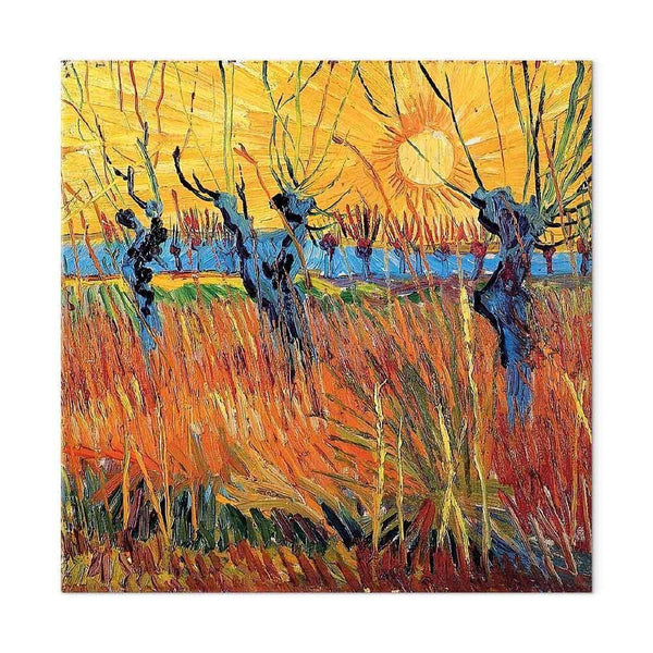 Quadro - Vincent van Gogh – Willows at Sunset