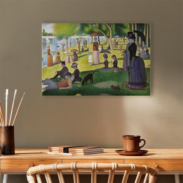 Quadro - Georges Seurat – Sunday Afternoon on the Island of La Grande Jatte