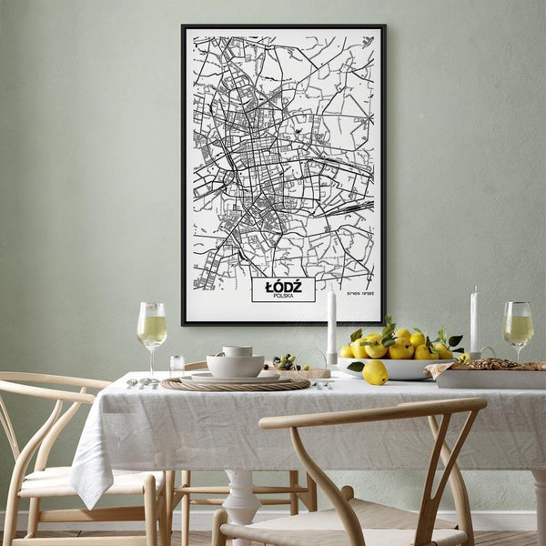 Quadro - City Plan: Lodz (1 Part) Vertical