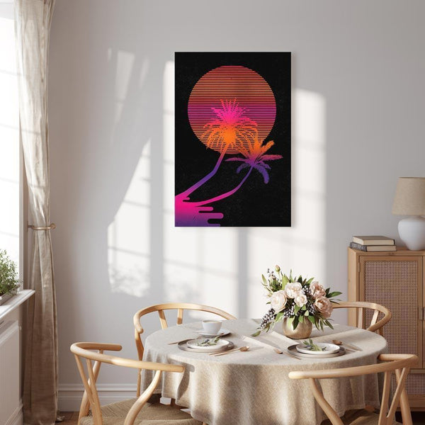 Quadro - Palm at Sunrise (1 Part) Vertical