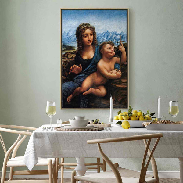 Quadro - Leonardo da Vinci – Madonna With a Distaff