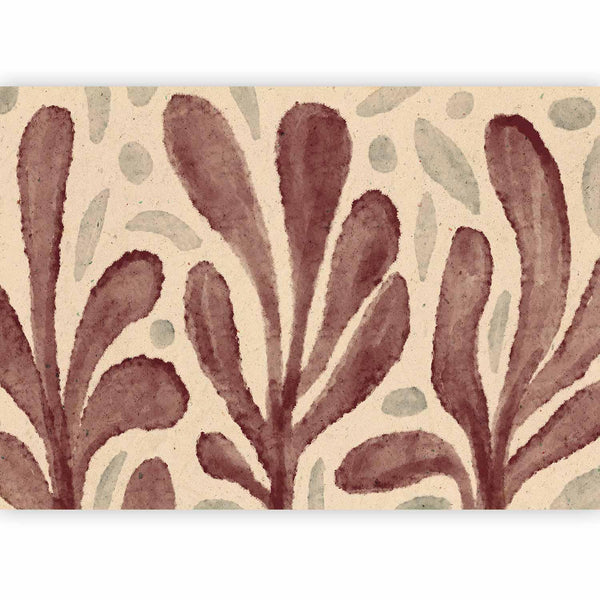 Carta da parati - Leaves and spots – large vibrant shapes inspired by Matisse