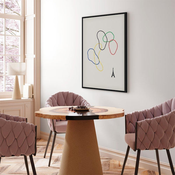 Quadro - Colorful Rings - Digital Graphics - Minimalism