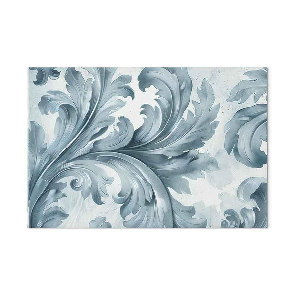 Quadro - Stone Baroque Ornaments in Light Shades of Gray-Blue