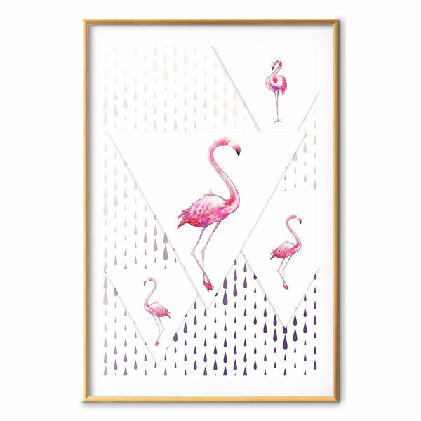 Poster - Flamingo Family