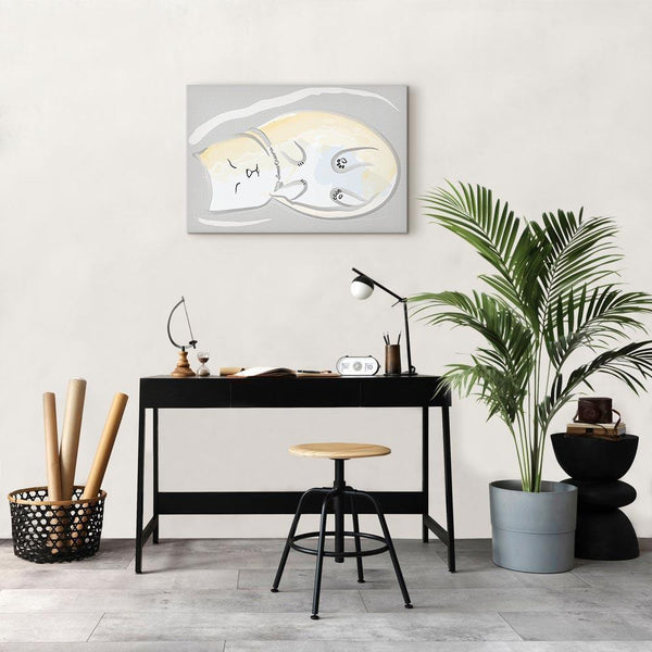 Quadro - Sleepy Kitty (1 Part) Vertical