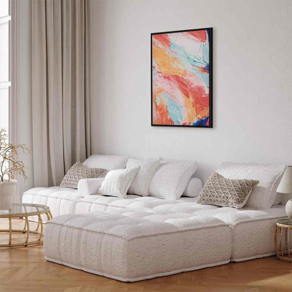 Quadro - Spring Shades - A Colorful Mix of Warm and Cool Tones on Canvas