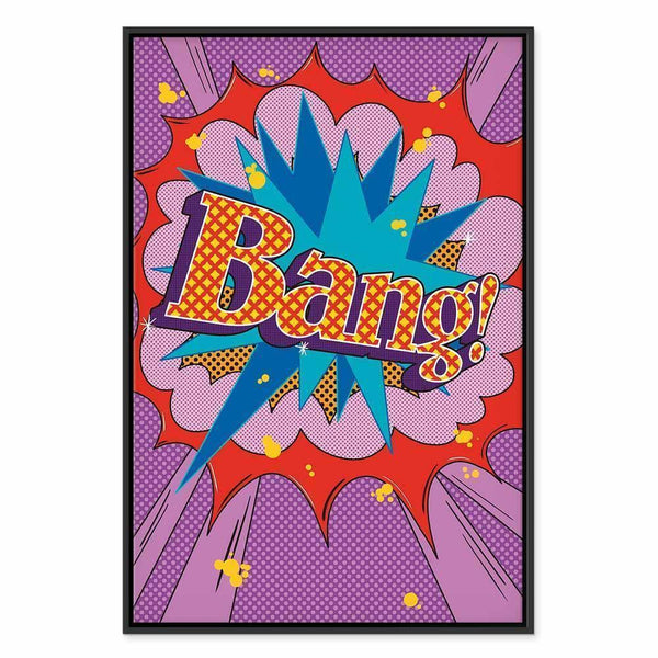 Quadro - Comic Street Art (1-part) - Colorful Text on Vibrant Background
