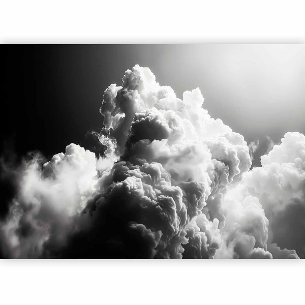 Carta da parati - Clouds Like from Dreams: Let the Sun Illuminate Your Day – A Visual Feast