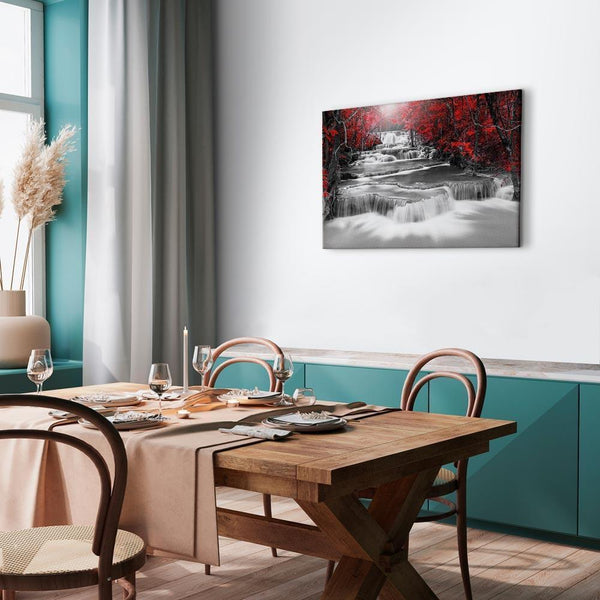 Quadro - Cascade of Thoughts (1 Part) Wide Red