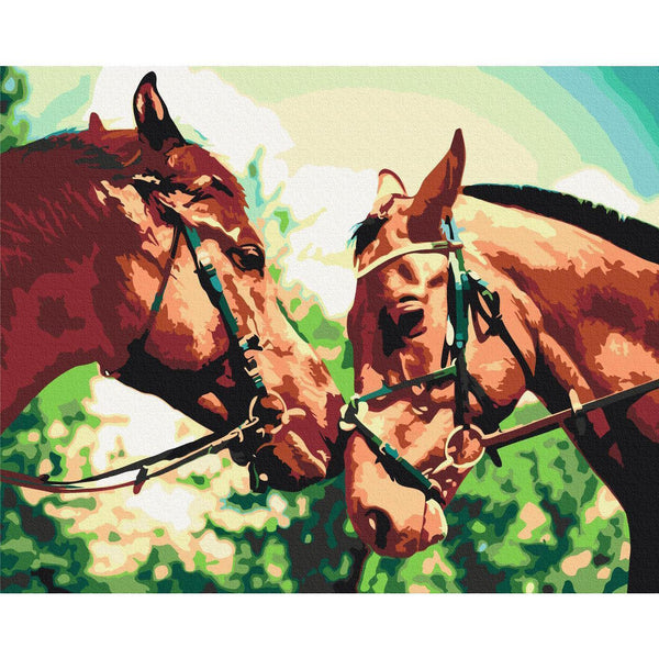 Quadro fai da te - Two Horses