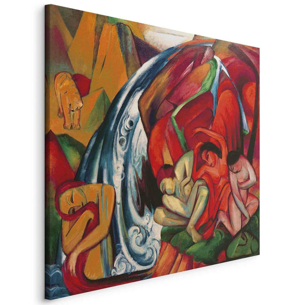 Quadro - Franz Marc – The waterfall (Women under a waterfall)