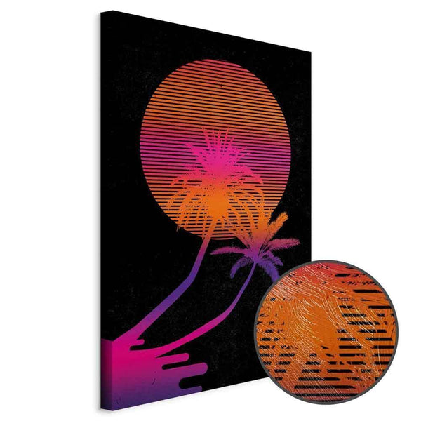 Quadro - Palm at Sunrise (1 Part) Vertical