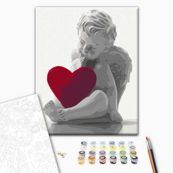 Quadro fai da te - Angel (Red Heart)