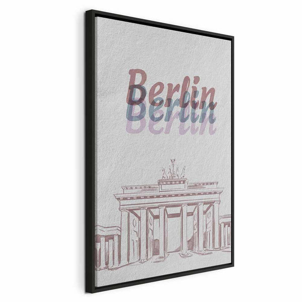Quadro - Berlin in Watercolours (1 Part) Vertical