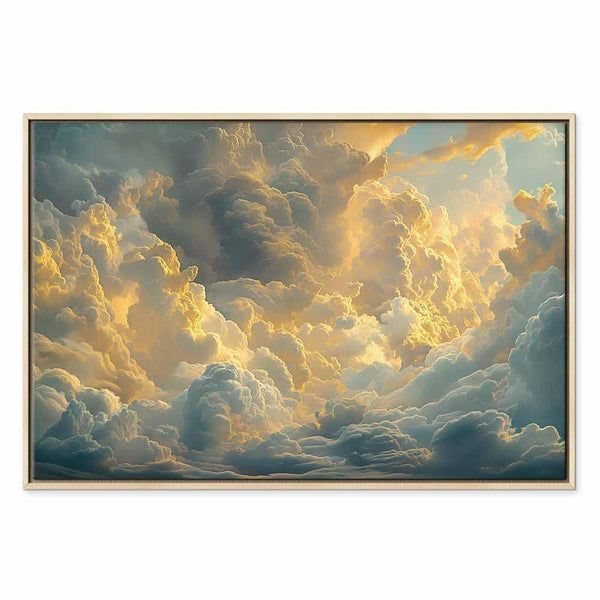 Quadro - Last Breath of the Day: Clouds Illuminated by Evening Glow