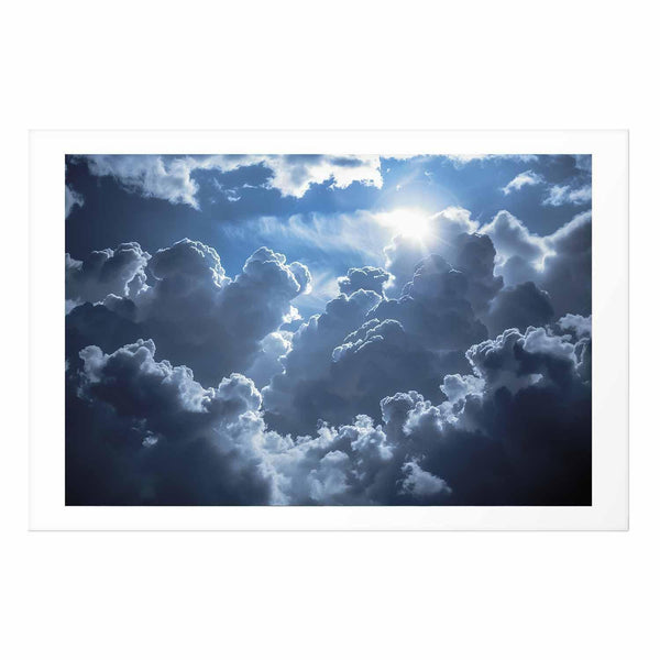 Poster - Lively Scene: The Sun Battling the Clouds