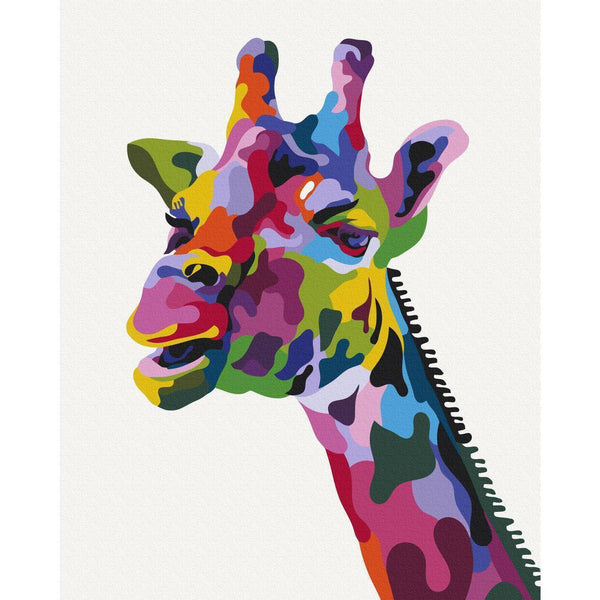 Quadro fai da te - Colourful Giraffe