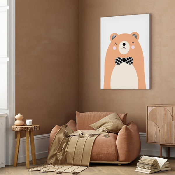 Quadro - Teddy Bear in Bow Tie (1 Part) Vertical