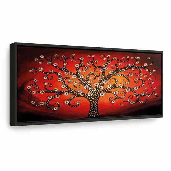 Quadro - Fiery Tree (1 Part) Narrow