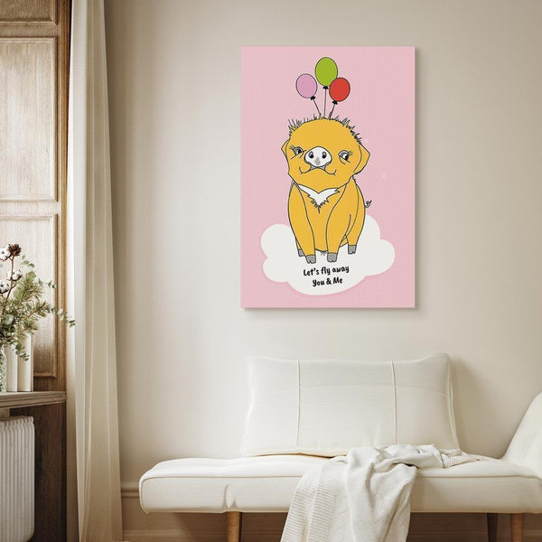 Quadro - Soaring Pig (1 Part) Vertical