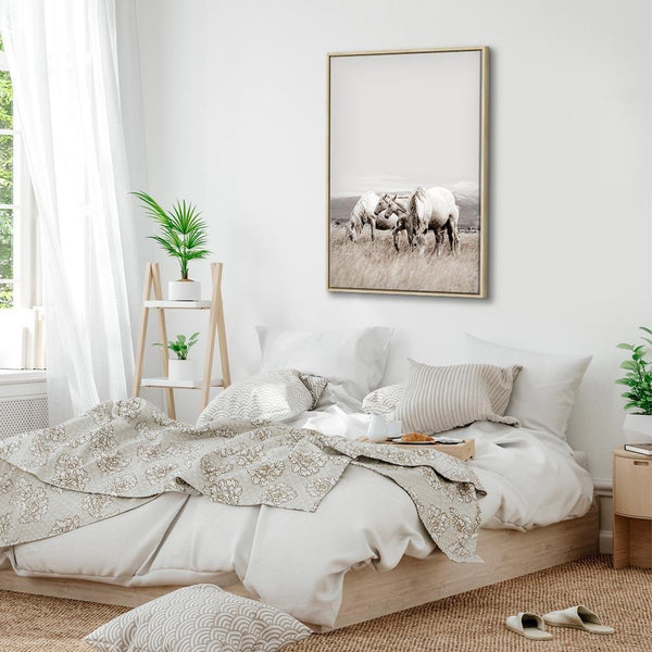 Quadro - White Horses (1 Part) Vertical