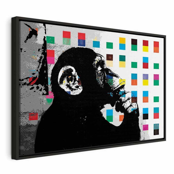 Quadro - Banksy The Thinker Monkey