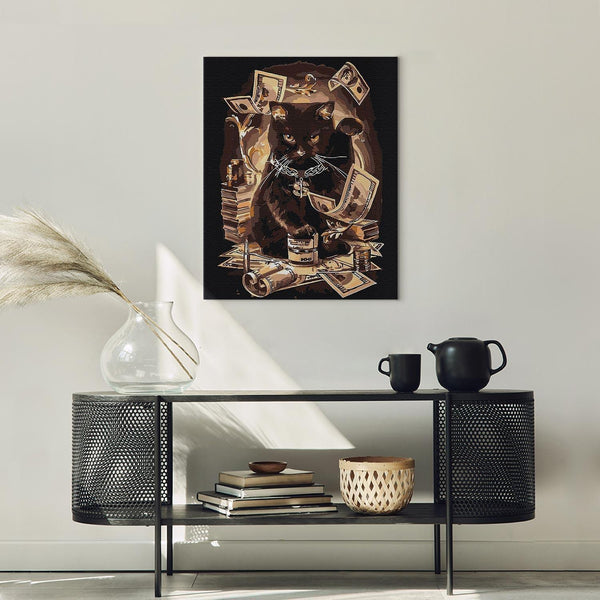 Quadro fai da te - Fortune-bringing cat