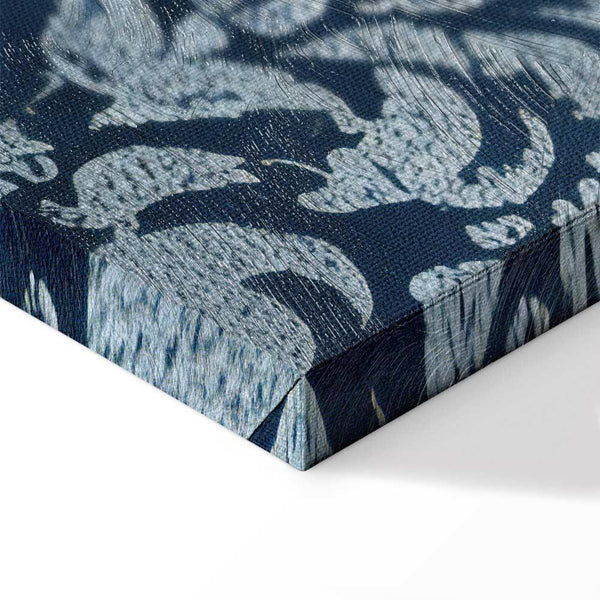 Quadro - Retro Ornament Decorative Motif in Worn Blues