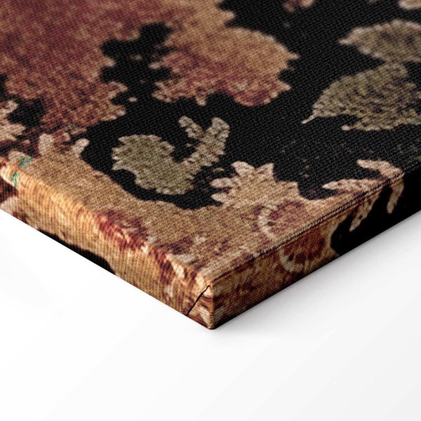 Quadro - Mediterranean landscape - old tapestry with a hill and a lake