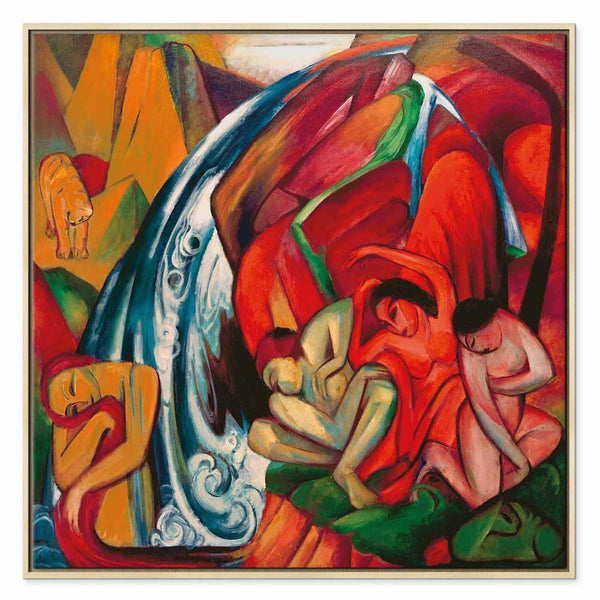 Quadro - Franz Marc – The waterfall (Women under a waterfall)