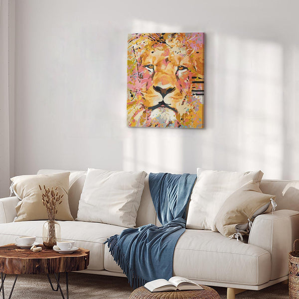 Quadro fai da te - Watchful Lion