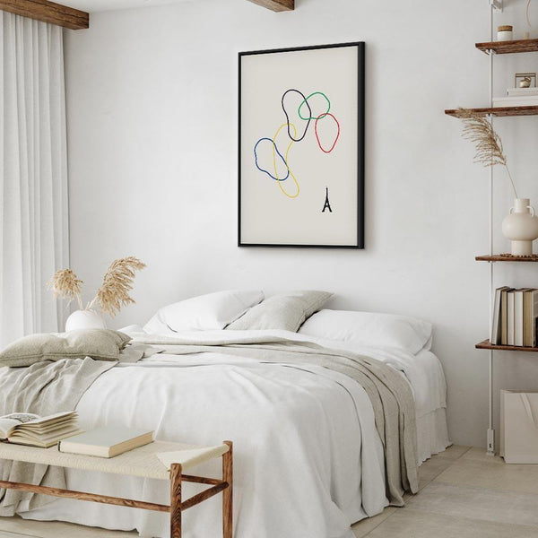 Quadro - Colorful Rings - Digital Graphics - Minimalism