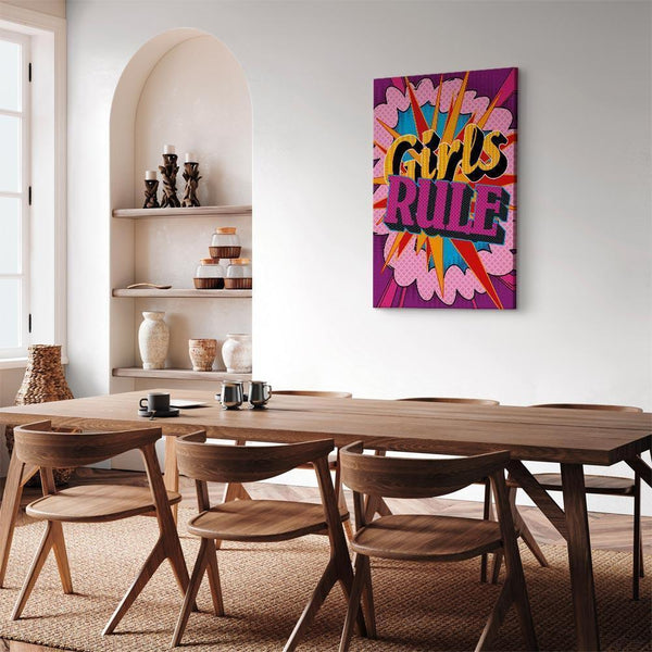 Quadro - Energy of Colors (1-part) - English Text on Colorful Background