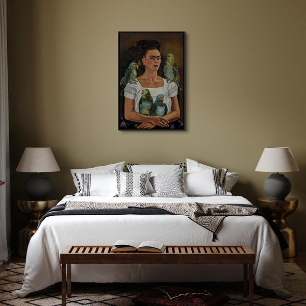 Quadro - Frida Kahlo – Me and My Parrots