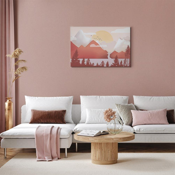 Quadro - Landscape at Sunset (1 Part) Wide