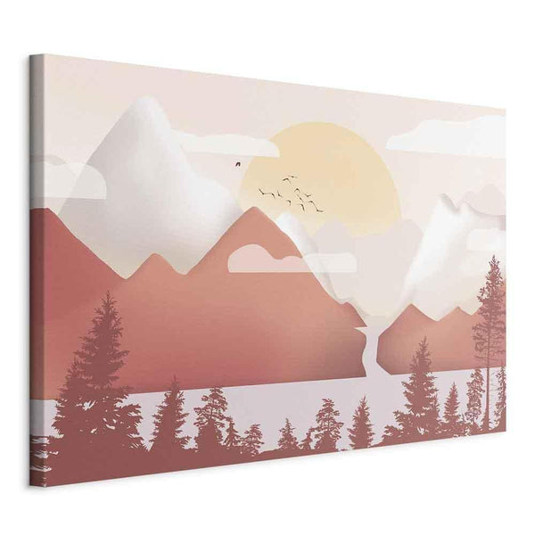 Quadro - Landscape at Sunset (1 Part) Wide