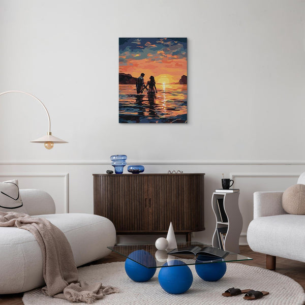 Quadro fai da te - Lovers at sunrise