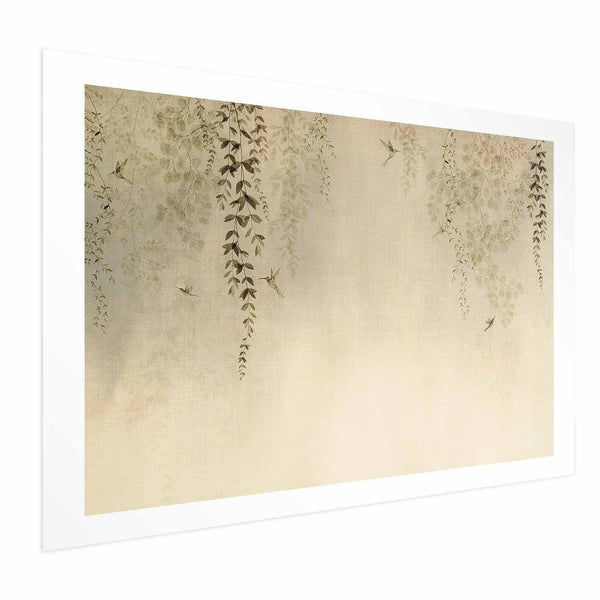 Poster - Beige Hummingbirds