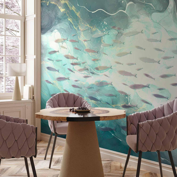 Carta da parati - School of small fish